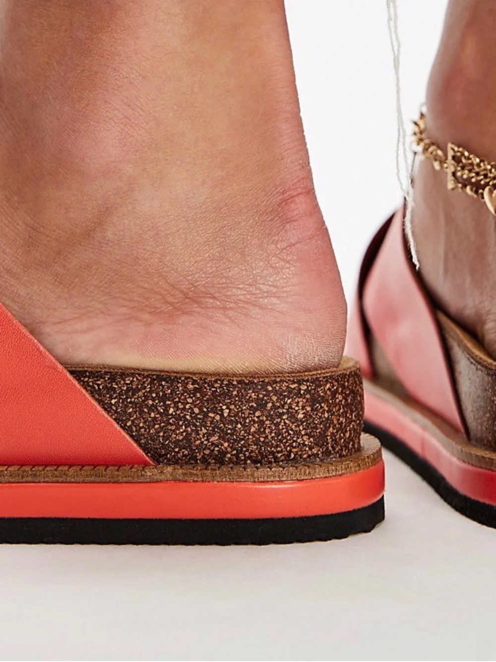 Free People papaya sidelines footbed sandal